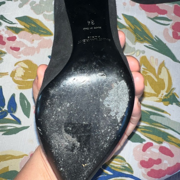 SAINT LAURENT PARIS Suede black booties - Picture 7 of 15